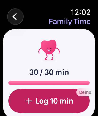 ImproveThing Family Time on Apple Watch